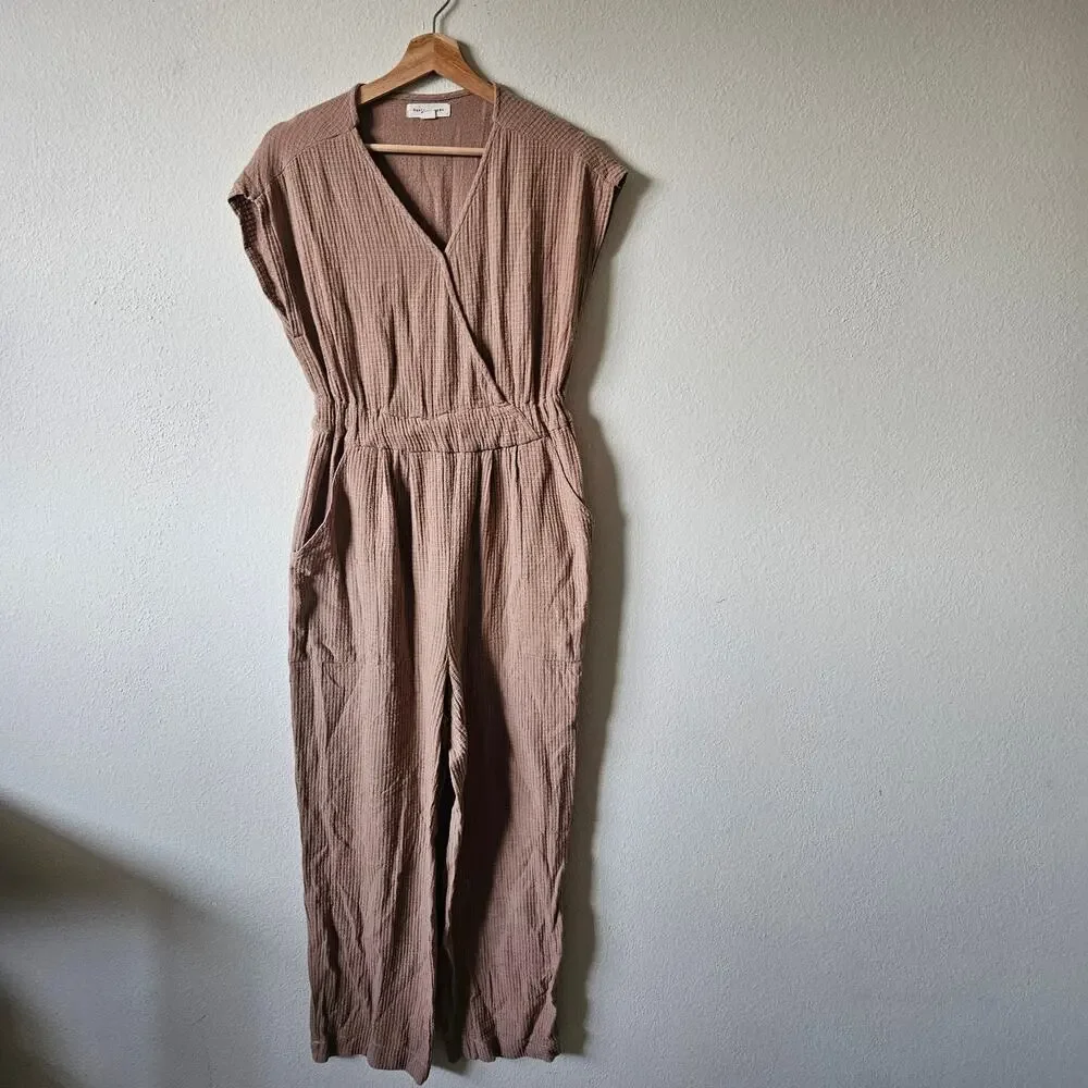 Basin and Range Sleeveless Waffle Jumpsuit - Women's Small